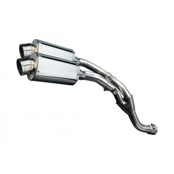 Delkevic slip-on kit Oval RVS 225mm zonder e-keur - YZF-R1 (2009-2014)