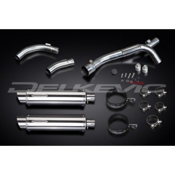 Delkevic slip-on kit Round RVS 350mm - YZF-R1 (2009-2014)