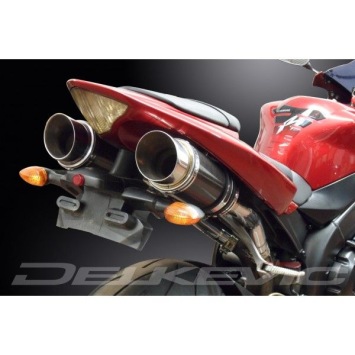 Delkevic slip-on kit Round Carbon 200mm zonder e-keur - YZF-R1 2004MY (2004-2006)