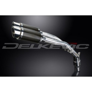 Delkevic slip-on kit Round Carbon 200mm zonder e-keur - YZF-R1 2004MY (2004-2006)
