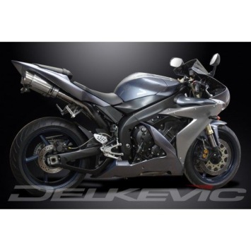 Delkevic slip-on kit Round RVS 200mm zonder e-keur - YZF-R1 2004MY (2004-2006)