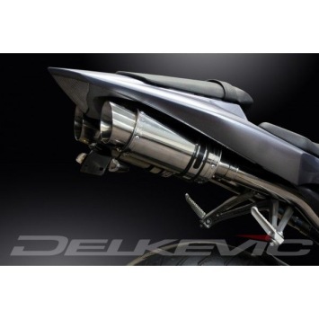 Delkevic slip-on kit Round RVS 200mm zonder e-keur - YZF-R1 2004MY (2004-2006)