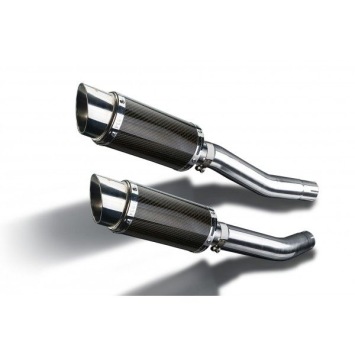 Delkevic slip-on kit Round Carbon 200mm zonder e-keur - YZF-R1 4C8 (2007-2008)