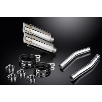 Delkevic slip-on kit Round RVS 200mm zonder e-keur - YZF-R1 4C8 (2007-2008)
