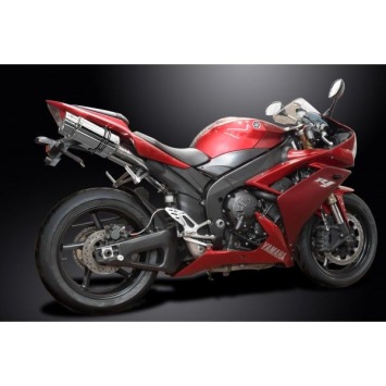 Delkevic slip-on kit Round RVS 200mm zonder e-keur - YZF-R1 4C8 (2007-2008)