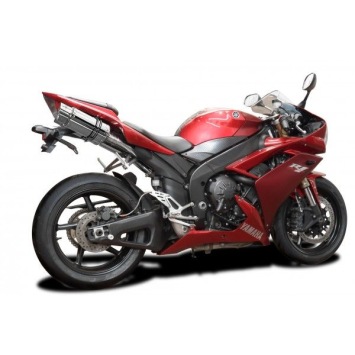 Delkevic slip-on kit Round RVS 200mm zonder e-keur - YZF-R1 4C8 (2007-2008)