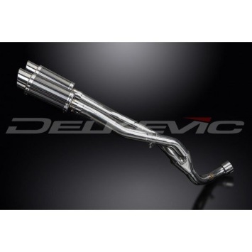 Delkevic slip-on kit Round Carbon 200mm zonder e-keur - YAMAHA YZF-R1 4C8 (2007-2008) DECAT 200mm
