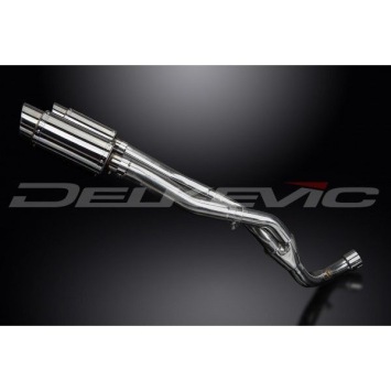Delkevic slip-on kit Round RVS 200mm zonder e-keur - YAMAHA YZF-R1 4C8 (2007-2008) DECAT 200mm
