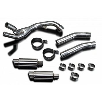 Delkevic slip-on kit Round RVS 200mm zonder e-keur - YAMAHA YZF-R1 4C8 (2007-2008) DECAT 200mm