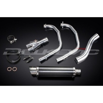 Delkevic volledig systeem Round Carbon 350mm zonder e-keur - YZF-R3 (2015-2020) MT03 (2017-2020)