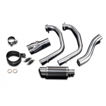 Delkevic volledig systeem Round Carbon 200mm zonder e-keur - YZF-R3 (2015-2020) MT03 (2017-2020)