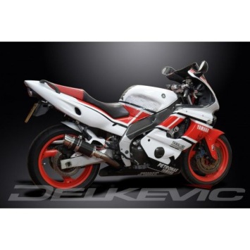 Delkevic volledig systeem Round Carbon 200mm zonder e-keur - YZF600R THUNDERCAT(1996-2007)