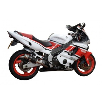 Delkevic volledig systeem Round Carbon 200mm zonder e-keur - YZF600R THUNDERCAT(1996-2007)