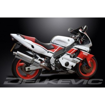Delkevic volledig systeem Oval RVS 450mm zonder e-keur - YZF600R THUNDERCAT(1996-2007)