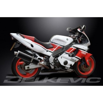 Delkevic volledig systeem Oval Carbon 450mm zonder e-keur - YZF600R THUNDERCAT(1996-2007)