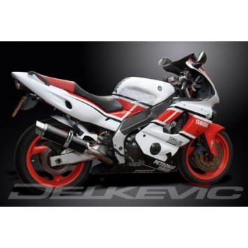 Delkevic volledig systeem Round Carbon 350mm zonder e-keur - YZF600R THUNDERCAT(1996-2007)