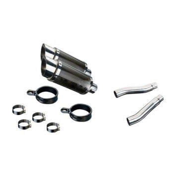 Delkevic slip-on kit Round Carbon 200mm - TRX850 (1995-1999)