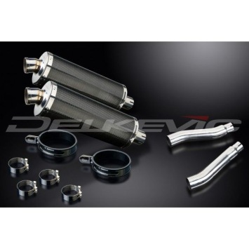 Delkevic slip-on kit Oval Carbon 350mm - TRX850 (1995-1999)