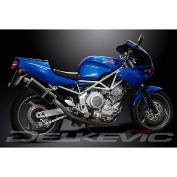 Delkevic slip-on kit Oval Carbon 350mm - TRX850 (1995-1999)