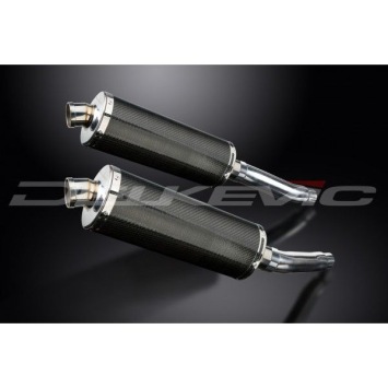 Delkevic slip-on kit Oval Carbon 350mm - TRX850 (1995-1999)