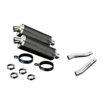 Delkevic slip-on kit Oval Carbon 350mm - TRX850 (1995-1999)