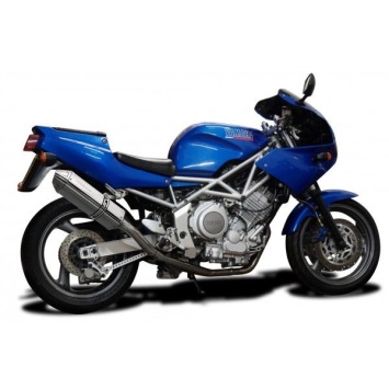 Delkevic slip-on kit Tri-Oval RVS 320mm zonder e-keur - TRX850 (1995-1999)