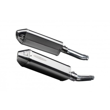 Delkevic slip-on kit Tri-Oval RVS 320mm zonder e-keur - TRX850 (1995-1999)