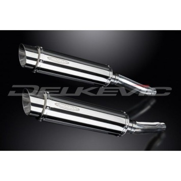 Delkevic slip-on kit Round RVS 350mm - TRX850 (1995-1999)