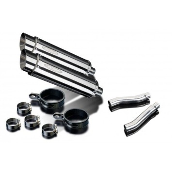 Delkevic slip-on kit Round RVS 350mm - TRX850 (1995-1999)