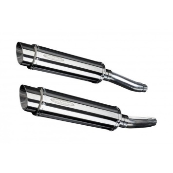 Delkevic slip-on kit Round RVS 350mm - TRX850 (1995-1999)