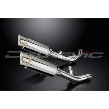 Delkevic slip-on kit Round RVS 200mm zonder e-keur - V-Max 1700 (2009-2016)