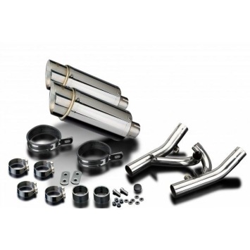 Delkevic slip-on kit Round RVS 200mm zonder e-keur - V-Max 1700 (2009-2016)