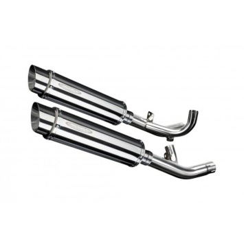 Delkevic slip-on kit Round RVS 350mm zonder e-keur - V-Max 1700 (2009-2016)