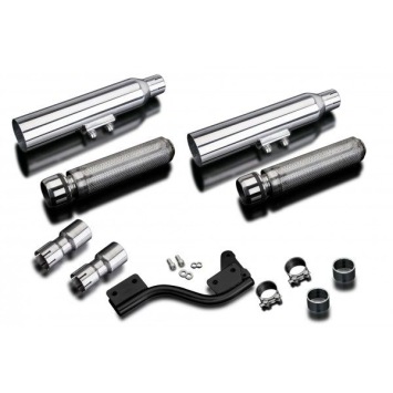 Delkevic slip-on kit Round RVS 410mm - XVS1100 Dragstar(1998-2009)
