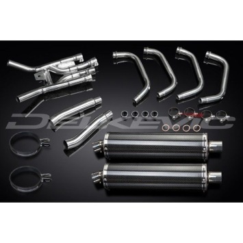 Delkevic volledig systeem Oval Carbon 450mm zonder e-keur - XJ900S DIVERSION (1994-2003)