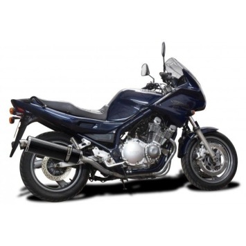 Delkevic volledig systeem Oval Carbon 450mm zonder e-keur - XJ900S DIVERSION (1994-2003)