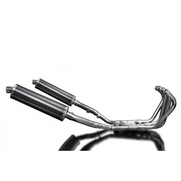 Delkevic volledig systeem Oval Carbon 450mm zonder e-keur - XJ900S DIVERSION (1994-2003)