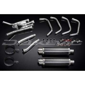 Delkevic volledig systeem Round Carbon 350mm zonder e-keur - XJ900S DIVERSION (1994-2003)