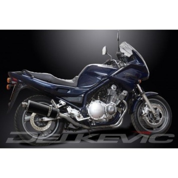 Delkevic slip-on kit Oval Carbon 350mm zonder e-keur - XJ900S DIVERSION (1994-2003)