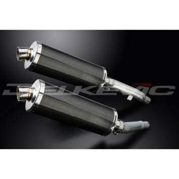Delkevic slip-on kit Oval Carbon 350mm zonder e-keur - XJ900S DIVERSION (1994-2003)