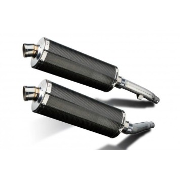 Delkevic slip-on kit Oval Carbon 350mm zonder e-keur - XJ900S DIVERSION (1994-2003)