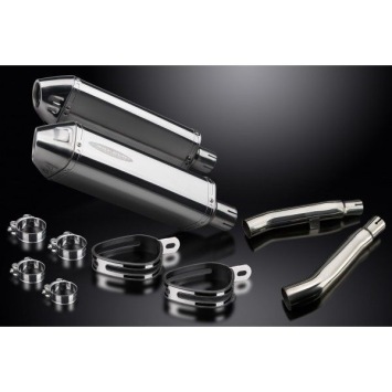 Delkevic slip-on kit Tri-Oval RVS 320mm zonder e-keur - XJ900S DIVERSION (1994-2003)