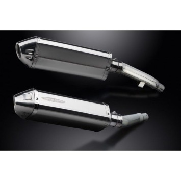 Delkevic slip-on kit Tri-Oval RVS 320mm zonder e-keur - XJ900S DIVERSION (1994-2003)