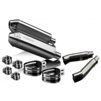 Delkevic slip-on kit Tri-Oval RVS 320mm zonder e-keur - XJ900S DIVERSION (1994-2003)