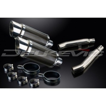 Delkevic slip-on kit Round Carbon 200mm zonder e-keur - XJ900S DIVERSION (1994-2003)