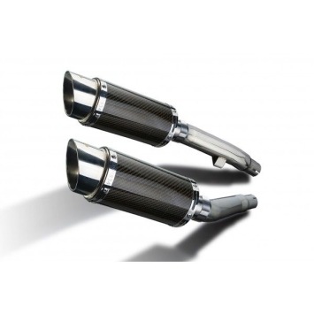 Delkevic slip-on kit Round Carbon 200mm zonder e-keur - XJ900S DIVERSION (1994-2003)