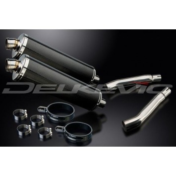 Delkevic slip-on kit Oval Carbon 450mm zonder e-keur - XJ900S DIVERSION (1994-2003)