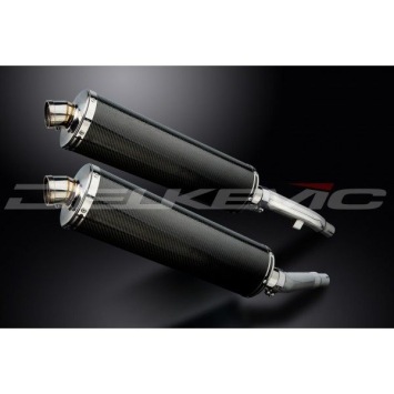 Delkevic slip-on kit Oval Carbon 450mm zonder e-keur - XJ900S DIVERSION (1994-2003)