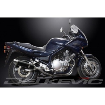 Delkevic slip-on kit Round Carbon 350mm zonder e-keur - XJ900S DIVERSION (1994-2003)