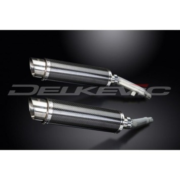 Delkevic slip-on kit Round Carbon 350mm zonder e-keur - XJ900S DIVERSION (1994-2003)